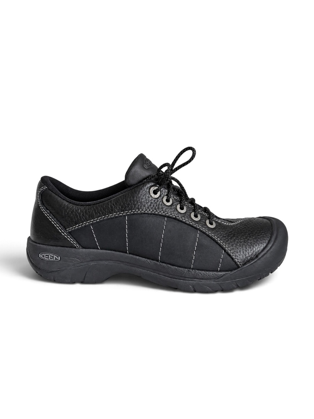 KEEN Presidio Black Leather Walking Sneakers Comfort Shoes Women’s 7.5